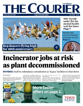 Cover of The Courier & Advertiser (Angus and Dundee)