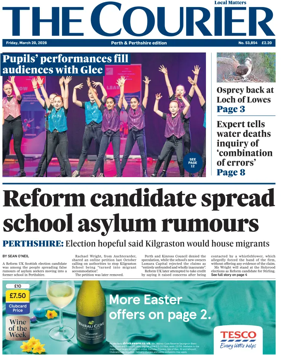 Cover of The Courier & Advertiser (Perth and Perthshire Edition)