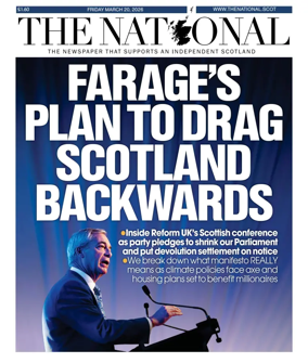 Cover of The National (Scotland)