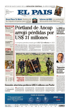 Cover of El Pais (Uruguay)