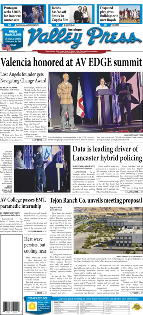 Cover of Antelope Valley Press