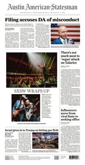 Cover of Austin American-Statesman