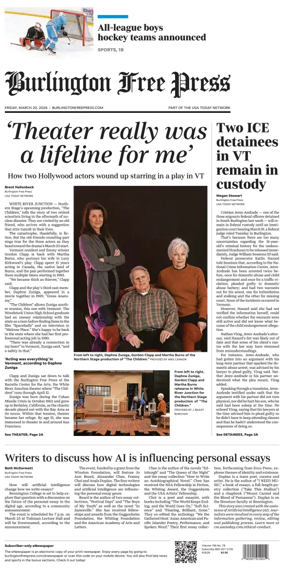 Cover of Burlington Free Press