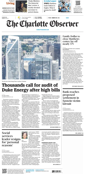 Cover of The Charlotte Observer