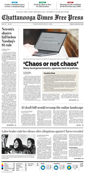 Cover of Chattanooga Times Free Press