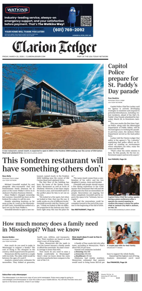 Cover of Clarion Ledger