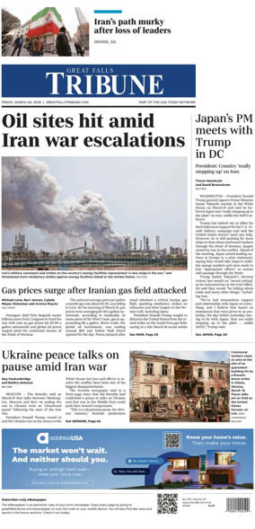 Cover of Great Falls Tribune