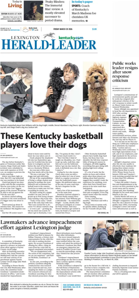 Cover of Lexington Herald-Leader