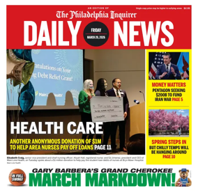 Cover of Philadelphia Daily News