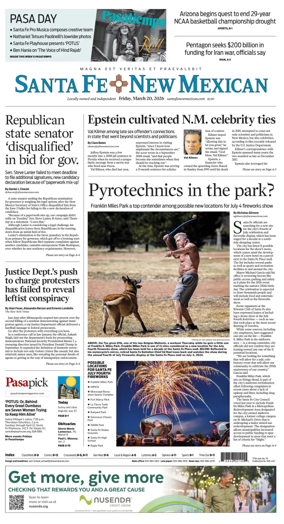 Cover of Santa Fe New Mexican