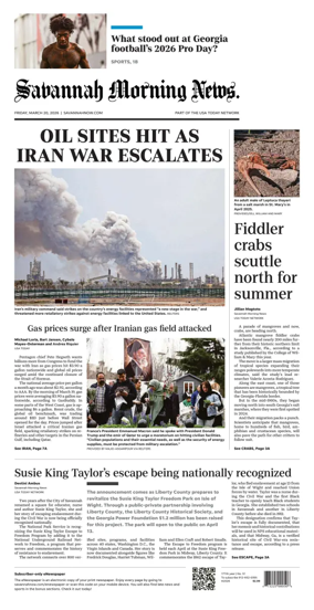 Cover of Savannah Morning News