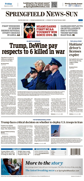 Cover of Springfield News-Sun