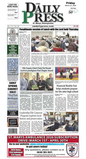 Cover of The Daily Press