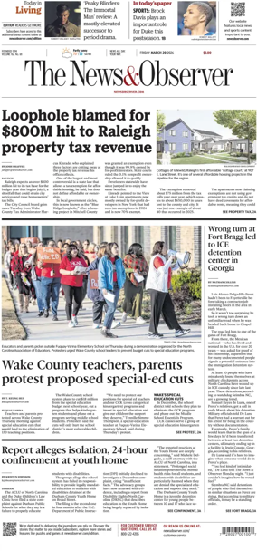 Cover of The News & Observer