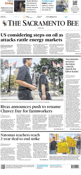 Cover of The Sacramento Bee