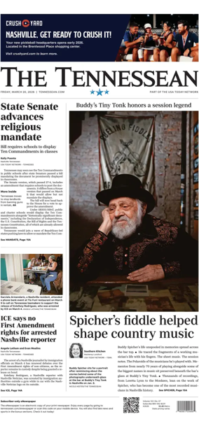 Cover of The Tennessean