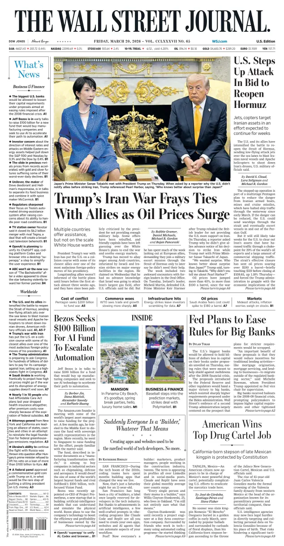 Cover of The Wall Street Journal
