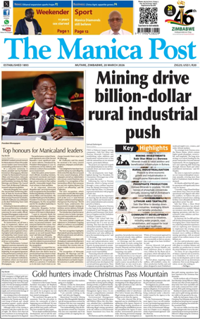 Cover of The Manica Post