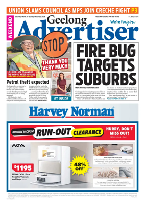 Cover of Geelong Advertiser