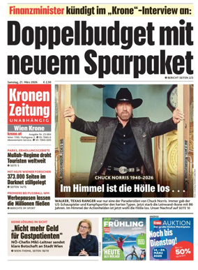 Cover of Kronen Zeitung