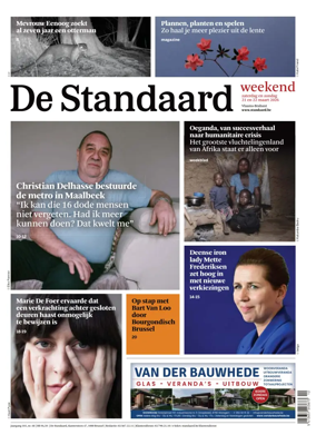 Cover of De Standaard