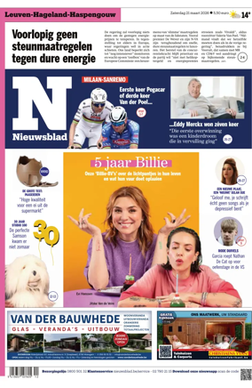 Cover of Het Nieuwsblad