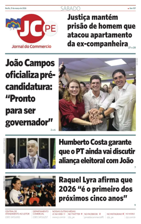 Cover of Jornal do Commercio