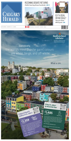 Cover of Calgary Herald