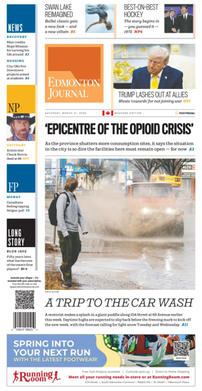 Cover of Edmonton Journal