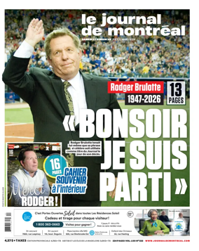 Cover of Le Journal de Montreal