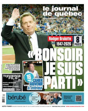 Cover of Le Journal de Quebec