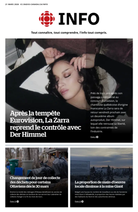 Cover of Radio-Canada Info