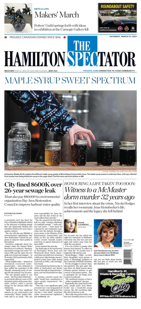 Cover of The Hamilton Spectator
