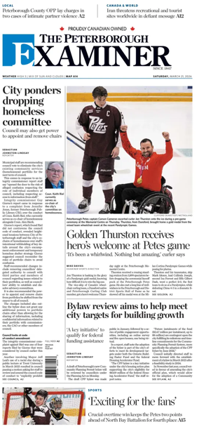 Cover of The Peterborough Examiner
