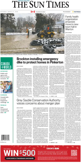 Cover of The Sun Times (Owen Sound)