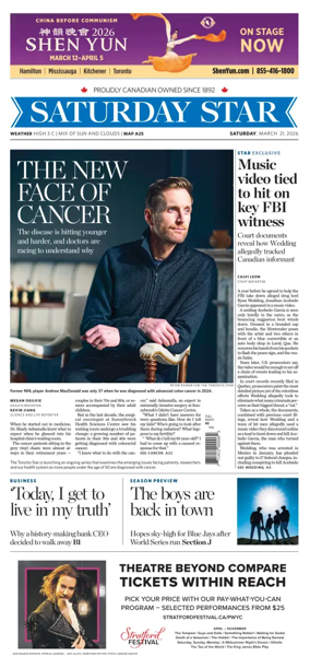 Cover of Toronto Star