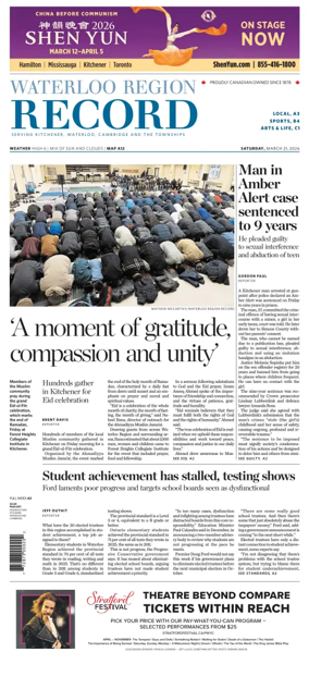 Cover of Waterloo Region Record