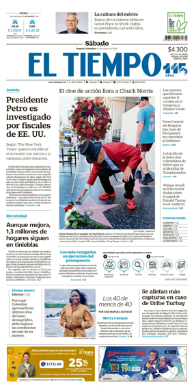 Cover of El Tiempo (Bogota)