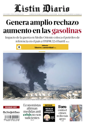 Cover of Listin Diario