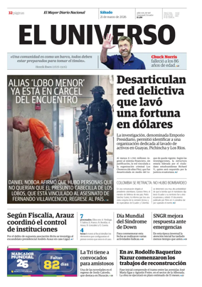 Cover of El Universo