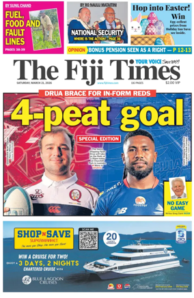 Cover of The Fiji Times