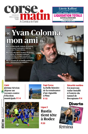 Cover of Corse Matin