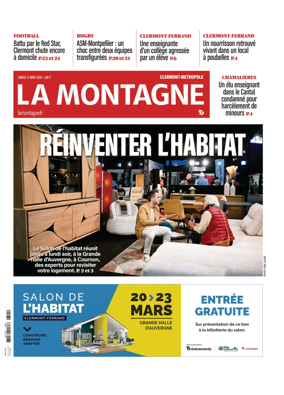 Cover of La Montagne (Clermont-Metropole)
