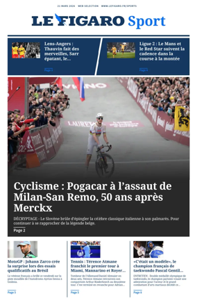 Cover of Le Figaro Sport