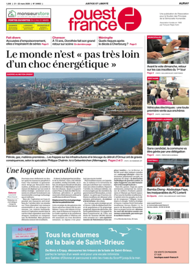 Cover of Ouest France (Auray)