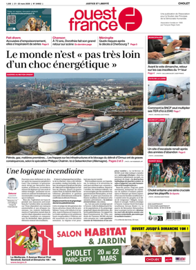 Cover of Ouest France (Cholet)