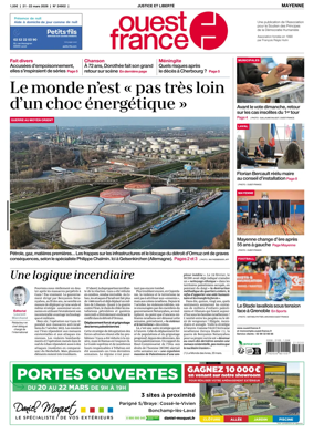 Cover of Ouest France (Mayenne)