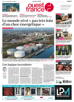 Cover of Ouest France (Pontivy)