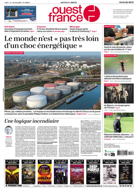 Cover of Ouest France (Pornic / Pays de Retz)