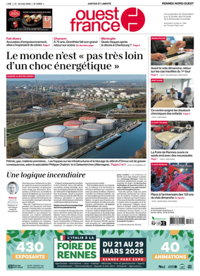 Cover of Ouest-France (Rennes Nord-Ouest)